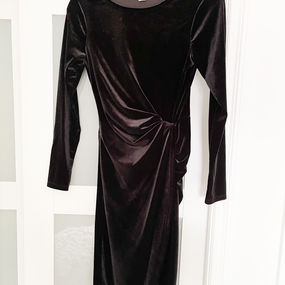 Velvet black dress